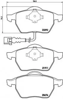 Тормозные колодки дисковые BREMBO P85 045
