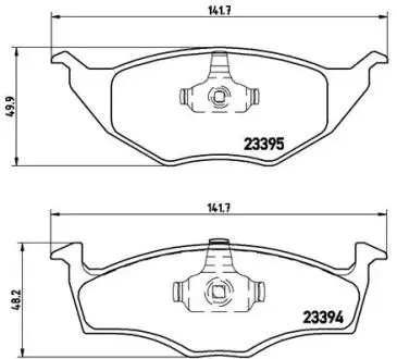 Тормозные колодки, дисковый тормоз.) BREMBO P85055