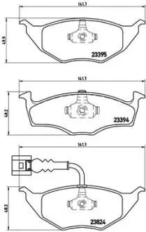 Тормозные колодки, дисковый тормоз.) BREMBO P85063