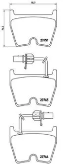 Тормозные колодки дисковые BREMBO P85 078