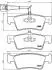 Тормозные колодки дисковые зад. VW Multivan, T5 1.9TDI/2.5TDI/3.2i V6 4-motion 04.03-11.09 BREMBO P85091 (фото 1)