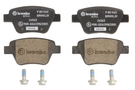 Комплект гальмівних колодок з 4 шт. дисків BREMBO P85114X