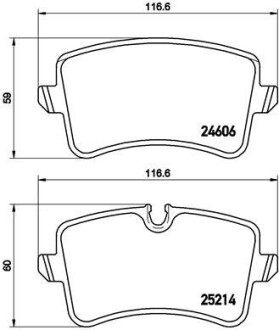 Гальмівні колодки A7 Sportback (4GA, 4 BREMBO P85118X