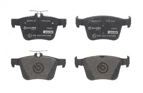 Гальмівні колодки дискові BREMBO P85 124X