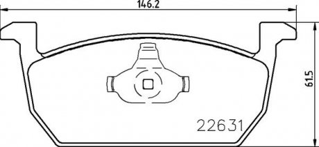 Тормозные колодки дисковые SEAT LEON 12- PRZÓD BREMBO P85167