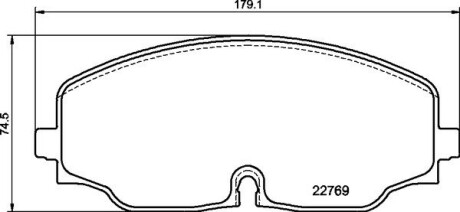 Комплект тормозных колодок BREMBO P85176