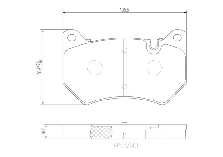 Гальмівні колодки дискові BREMBO P85 177 (фото 1)