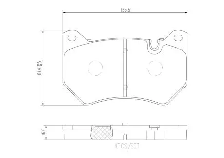 Тормозные колодки дисковые BREMBO P85 177