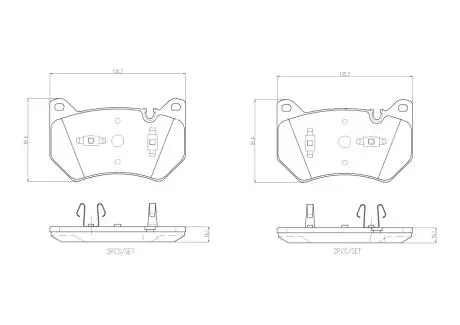 Тормозные колодки дисковые BREMBO P85 181