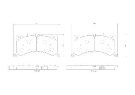 Гальмівні колодки, дискові BREMBO P 85 183