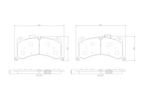 Гальмівні колодки, дискові BREMBO P 85 183