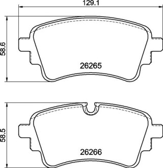 Гальмівні колодки дискові BREMBO P85185