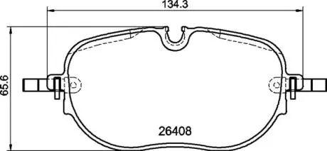 Комплект гальмівних колодок BREMBO P 85 195