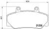 Тормозные колодки, дисковый тормоз.) BREMBO P86006 (фото 1)