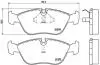 Гальмівні колодки, дискове гальмо (набір) BREMBO P86013 (фото 1)