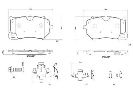 Автозапчасть BREMBO P86036