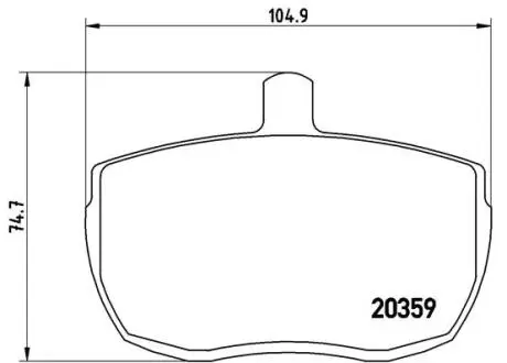 Тормозные колодки, дисковый тормоз.) BREMBO PA6001