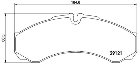 Тормозные колодки, дисковый тормоз.) BREMBO PA6021