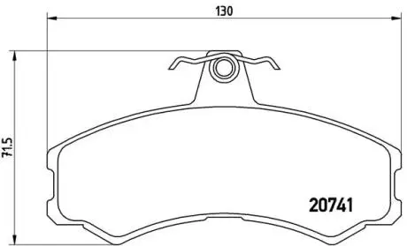 Тормозные колодки, дисковый тормоз.) BREMBO PA6024