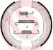 Тормозные колодки ручного тормоза BREMBO S50510 (фото 1)