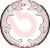Тормозные колодки ручного тормоза BREMBO S83543 (фото 1)