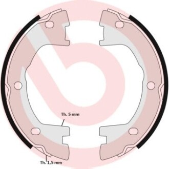 Гальмівні колодки ручного гальма BREMBO SA6506 (фото 1)