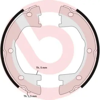 Тормозные колодки ручного тормоза BREMBO SA6506