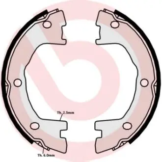 Тормозные колодки ручного тормоза BREMBO SA6508