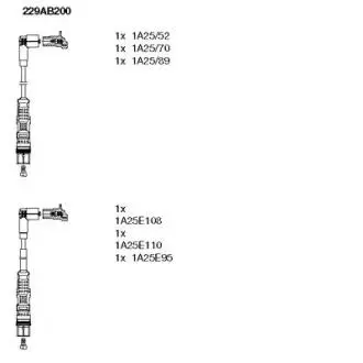 Проволока зажигания, набор BREMI 229AB200