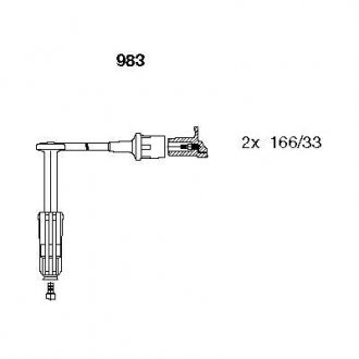 Проводи запалювання MB Sprinter 901-904 95-06 (к-кт) BREMI 983