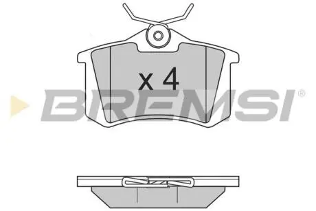 Гальмівні колодки зад. Caddy/Golf/Octavia (TRW) BREMSI BP2806