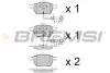 Тормозные колодки перед. Passat B5/Audi A4/A6 00-05 (с датчиком) BREMSI BP2816 (фото 1)