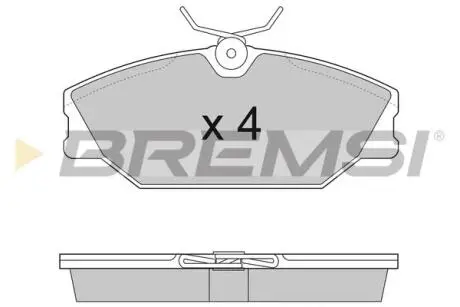 Гальмівні колодки перед. Laguna I/Megane I 95-03 (TRW) BREMSI BP2874