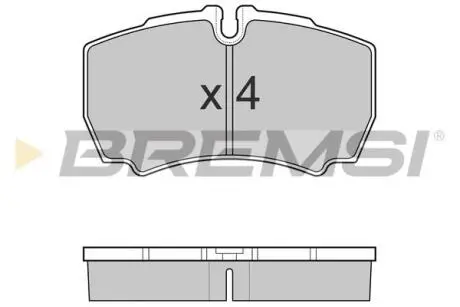Тормозные колодки зад. Daily 99- (без спарки) BREMSI BP3025
