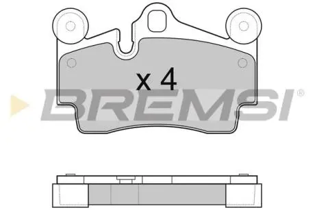 Гальмівні колодки зад. Audi Q7/Touareg/Cayenne (Brembo) (112,2x73,2x16,2) BREMSI BP3097