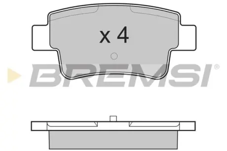 Гальмівні колодки перед. Opel Corsa 09-14 (BOSCH) BREMSI BP3228