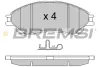 Гальмівні колодки пер. SUZUKI SX4 S-CROSS/VITARA 1.0-1.6 15- (AKEBONO) BREMSI BP3603 (фото 1)