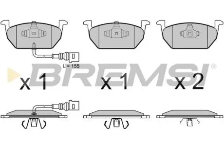 Автозапчасть BREMSI BP3631CE