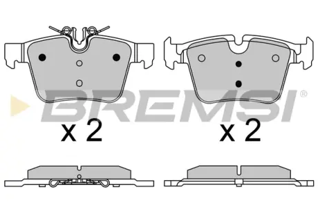 Гальмівні колодки зад. MB C-CLASS W205 13- (ATE-TEVES) BREMSI BP3642