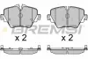 Гальмівні колодки пер. F40/F45/F46/G20/F90/G31/F97 14- (TRW) BREMSI BP3643 (фото 1)