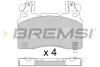 Гальмівні колодки пер. Tesla Model S/INSIGNIA B 13- (BREMBO) BREMSI BP3760 (фото 1)