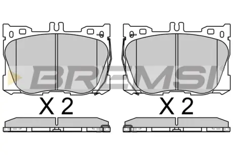 Гальмівні колодки пер. MB E-CLASS C238 16- BREMSI BP3762