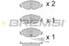 Колодки тормозные (передние) Audi Q2L e-Tron 19-/VW Golf VII e-golf 14-21 (+датчик) BREMSI BP3782CE (фото 1)