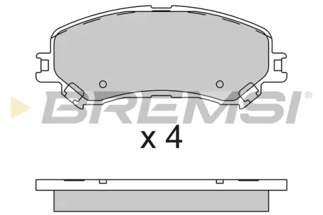 Гальмівні колодки пер. Renault Scenic IV 16-/Megane IV 15-/Espace V 15- BREMSI BP3793