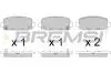Тормозные колодки зад. Jeep Compass 16- (TRW) BREMSI BP3818 (фото 1)