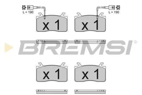 Колодки тормозные (передние) Alfa Romeo Giulia/Stelvio 2.0/2.2D/2.9 15- BREMSI BP3833CE