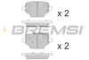Тормозные колодки зад. BERLINGO/PARTNER/COMBO E 1.5-1.6 18- (TRW) BREMSI BP3863 (фото 1)