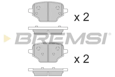 Тормозные колодки зад. BERLINGO/PARTNER/COMBO E 1.5-1.6 18- (TRW) BREMSI BP3863