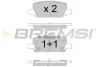 Гальмівні колодки зад. TESLA MODEL 3 17- (BREMBO) BREMSI BP3913 (фото 1)