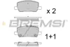Гальмівні колодки зад. TESLA MODEL S/MODEL X 13- (MANDO) BREMSI BP3961 (фото 1)